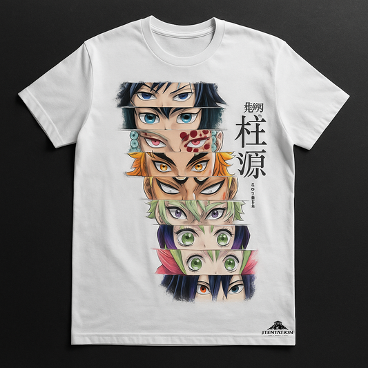 Premium Hashira Eyes T-Shirt – Demon Slayer Collection