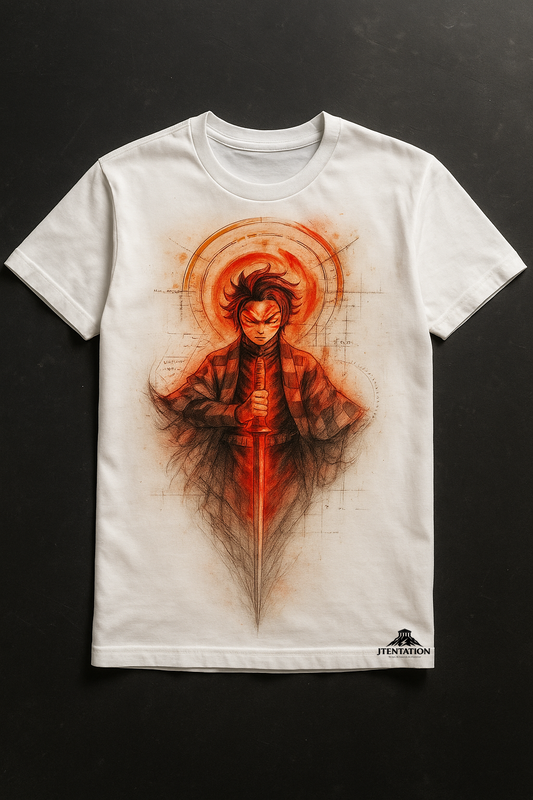 Tanjiro Fan Art T-Shirt – Demon Slayer Determination