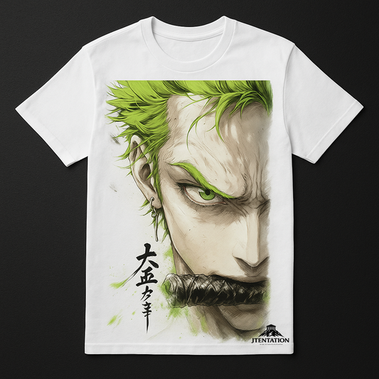 Zoro Fan Art T-Shirt – Samurai Spirit