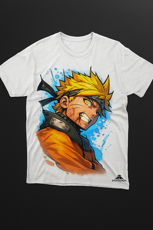 Premium Naruto Uzumaki T-Shirt – Dynamic Anime Design